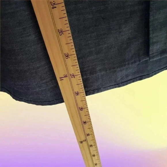 Hurley button up shirt men long sleeve size S blue indigo - Picture 8 of 9